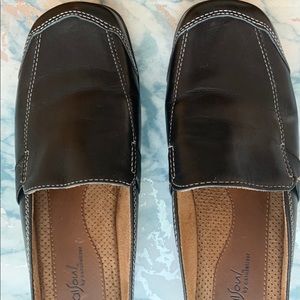 💗SOLD💗 Natural Soul By Naturalizer Black Leather Mule 8M EUC